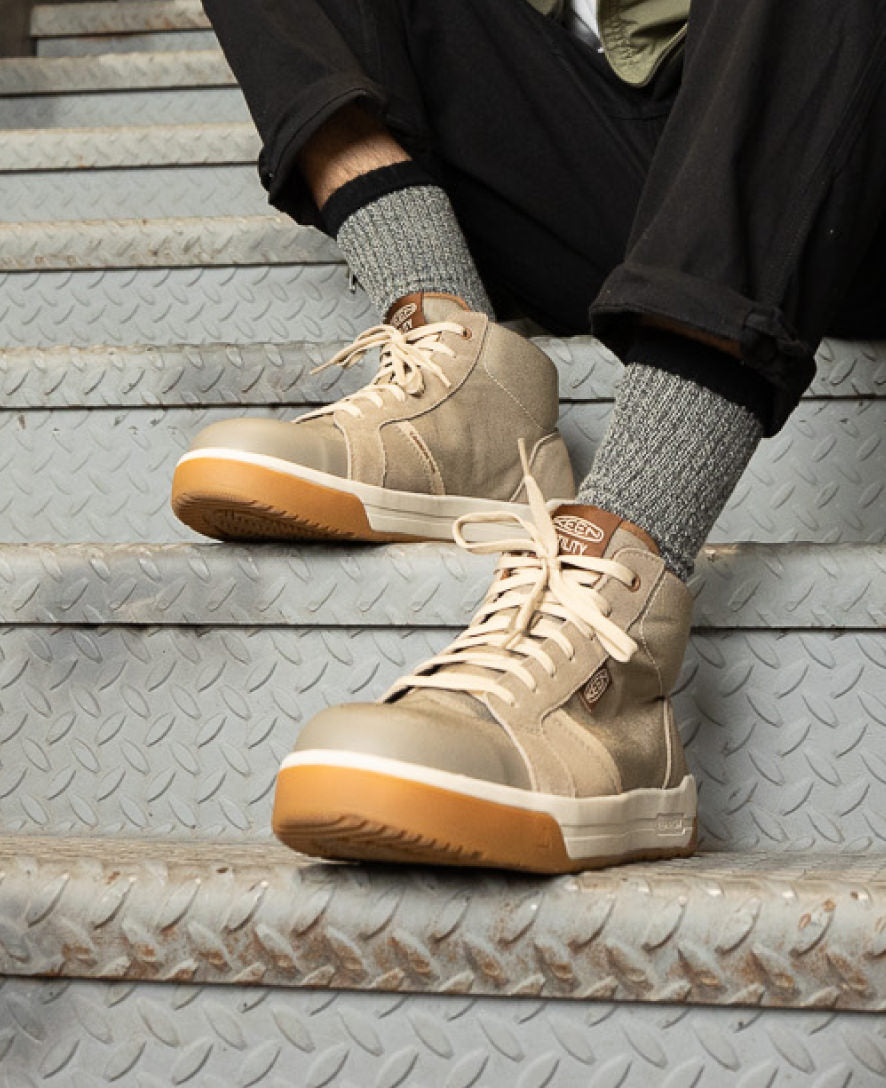 Men's Kenton Mid Work Shoe (Carbon Toe) - Brindle/Gum