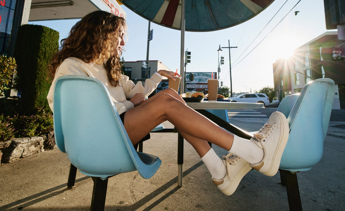 Women's KM1 Leather Sneaker - Birch/Safari