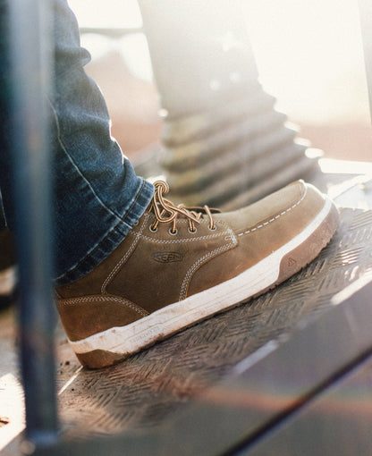 Men's Gibson Waterproof Work Boot (Carbon Toe) - Cascade Brown/Gum