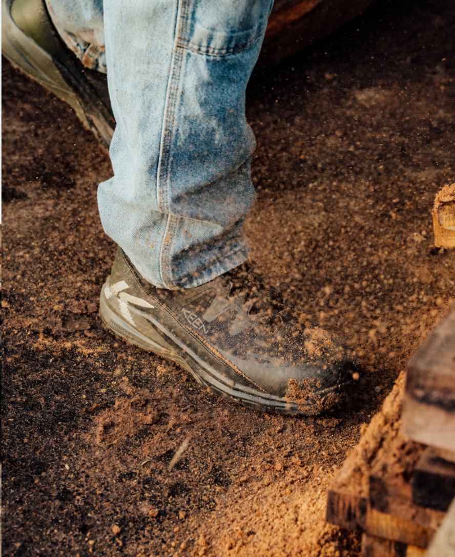 Men's Targhee Blur Waterproof Work Boot (Carbon Toe) - Forest Night/Black
