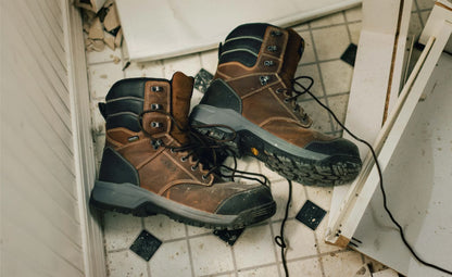 Men's Evanston 8" Waterproof Work Boot (Carbon Toe) - Bison/Black