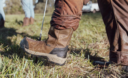 Men's Evanston Pull-On Waterproof Boot (Soft Toe) - Bison/Black