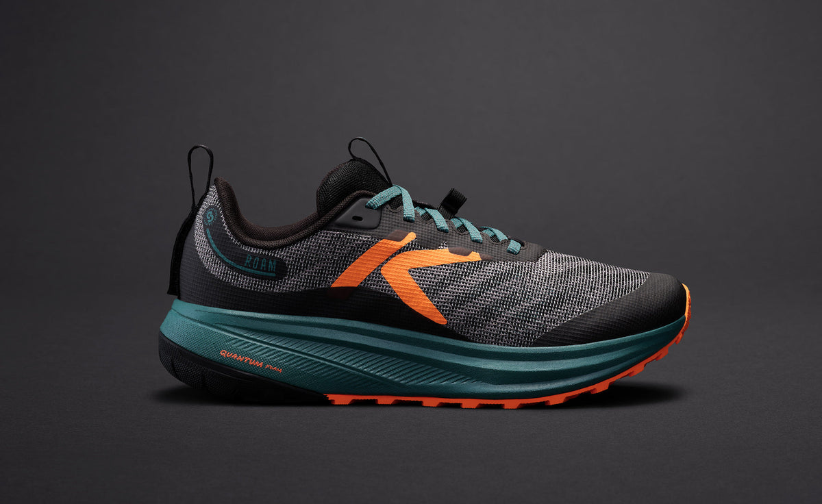 Men's Roam Trail Running Shoe - Black/Orange Peel