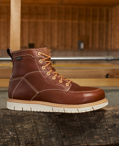 Men's San Jose 6" Waterproof Boot (Soft Toe) - Cascade Brown