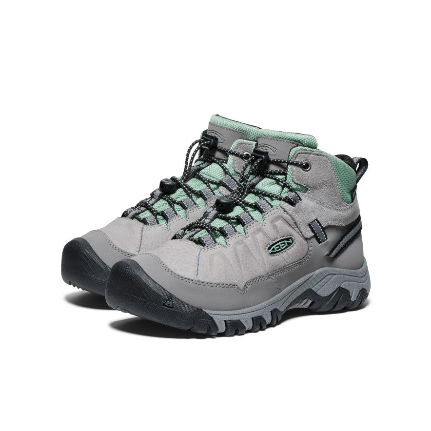 Big Kids' Targhee IV Waterproof Hiking Boot - Alloy/Granite Green