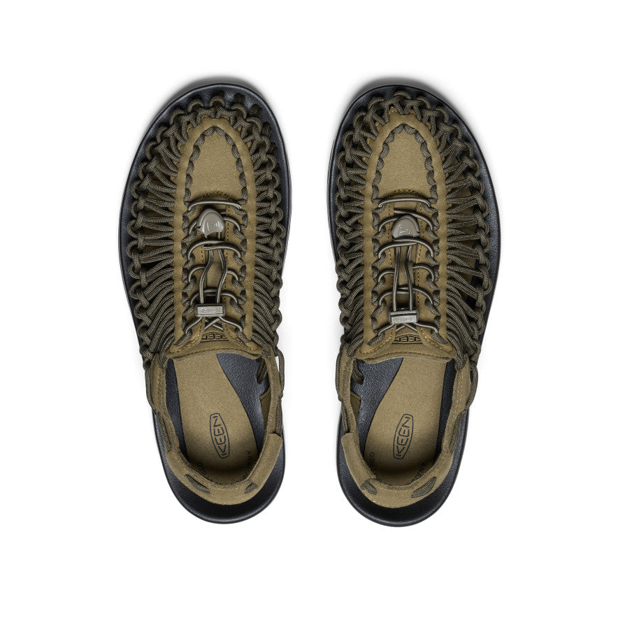 Men's UNEEK Sneaker - Dark Olive/Black