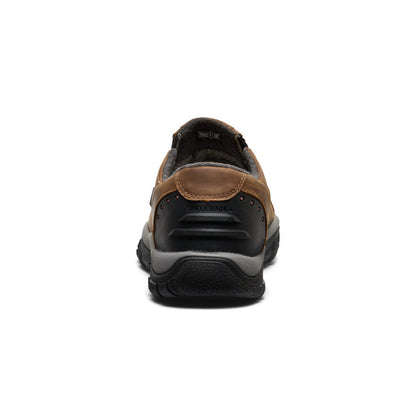 Men's Brixen Waterproof Shoe Wide - Slate Black/Madder Brown