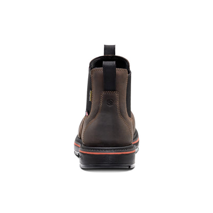 Men's Liberty Chelsea 90° Heel Waterproof Work Boot (Carbon Toe) - Coffee Bean/Black