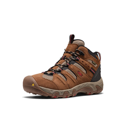 Men's Koven Waterproof Hiking Boot - Bison/Mars Red