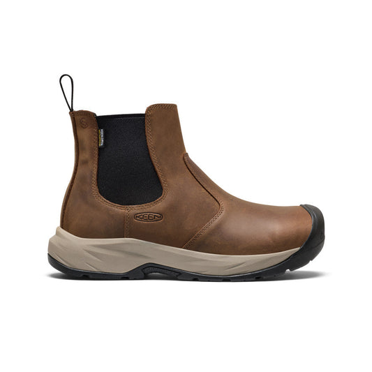 Men's Highframe Chelsea Waterproof Work Boot (Steel Toe) - Dark Earth/Black