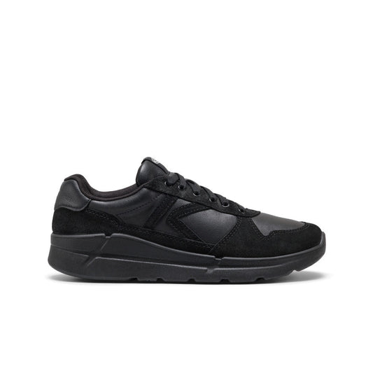 Men's KM2 Leather Jogger - Black/Black