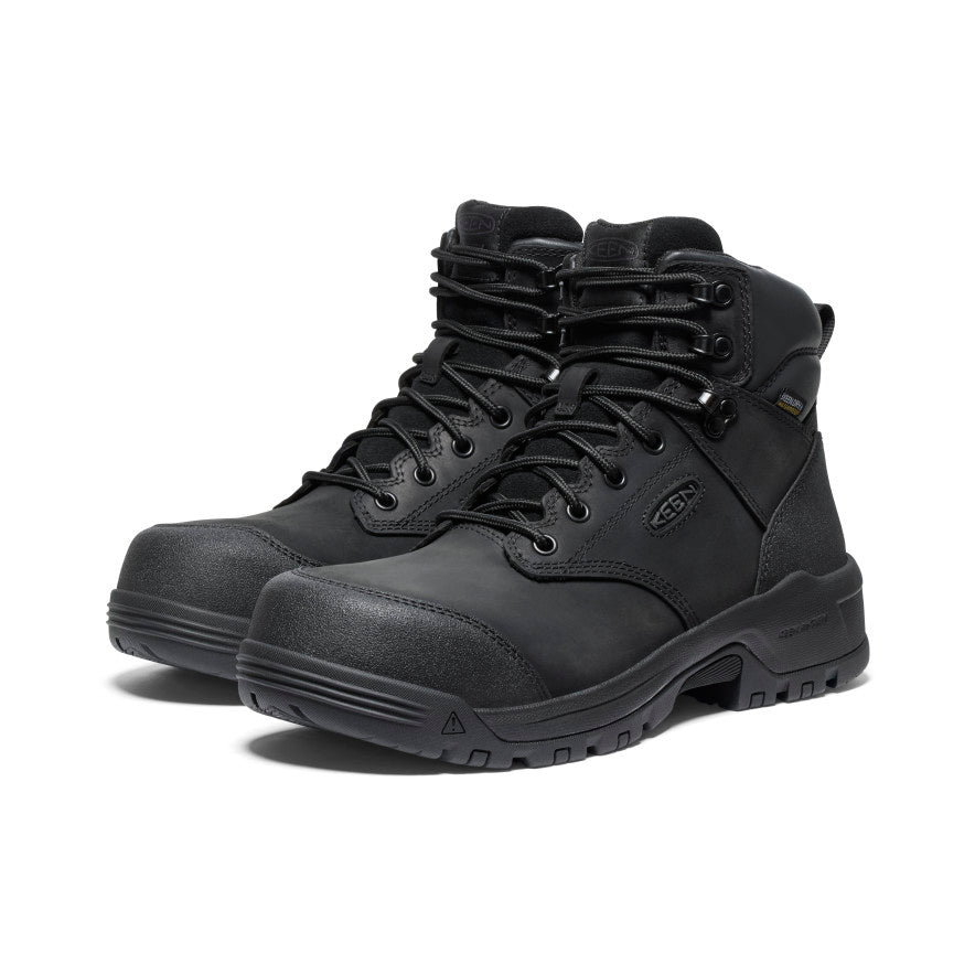 Men's Evanston 6" Waterproof Boot (Carbon Toe) - Black/Black