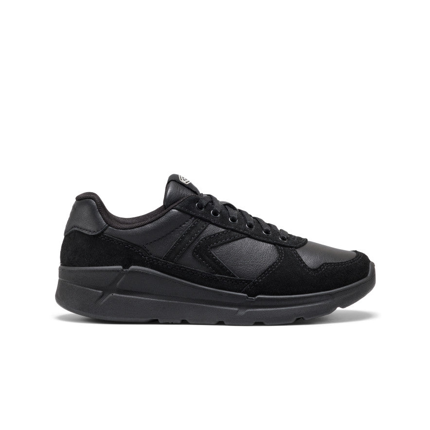 Women's KM2 Leather Jogger - Black/Black