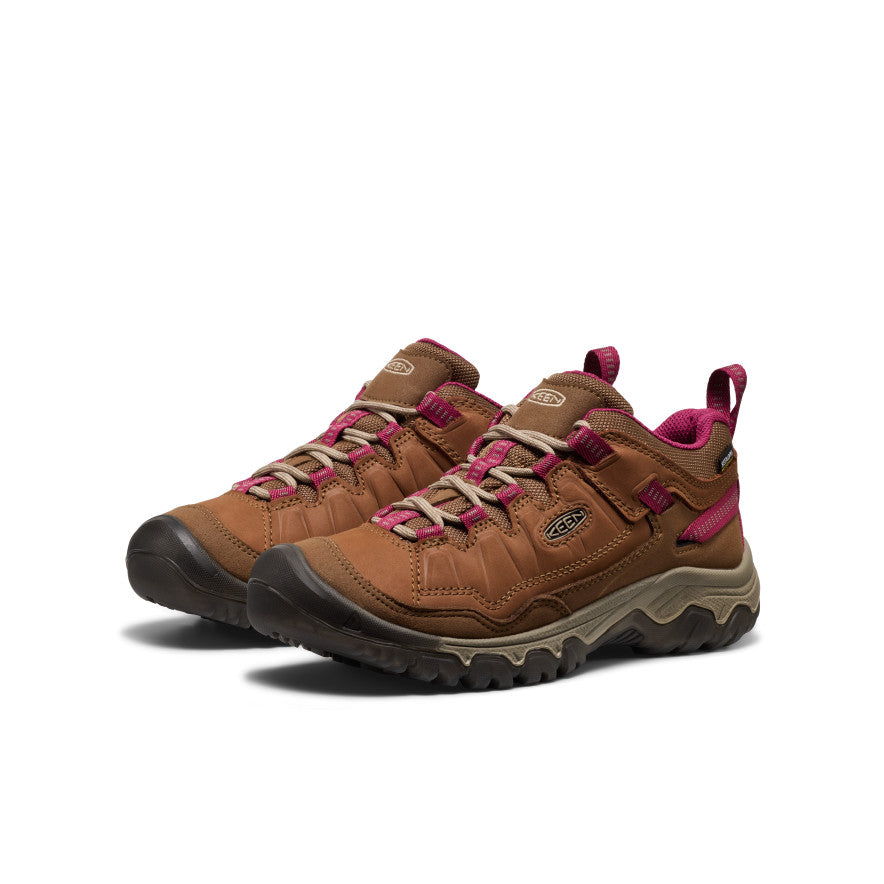 Women's Targhee IV Waterproof Hiking Shoe - Bison/Beaujolais