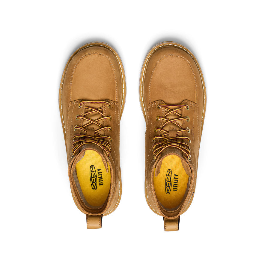 Men's San Jose 6" Waterproof 90° Heel Boot (Soft Toe) - Bistre/Gum