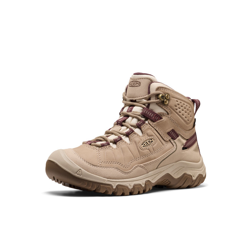 Women's Targhee IV Wide Waterproof Hiking Boot - Plaza Taupe/Huckleberry