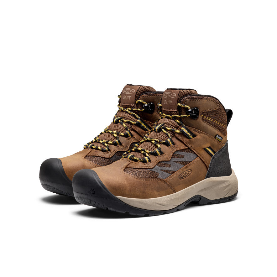 Men's Highframe Waterproof Work Boot (Steel Toe) - Dark Earth/Black