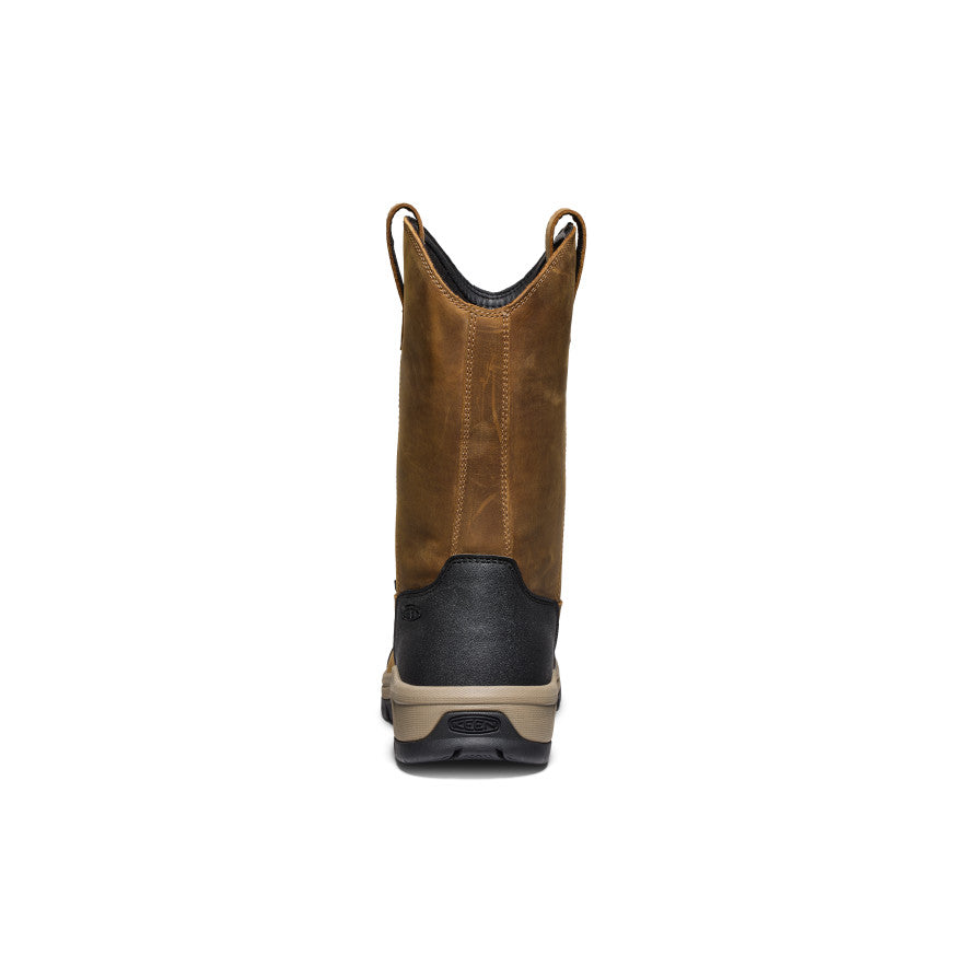 Men's Evanston Pull-On Waterproof Boot (Soft Toe) - Bison/Black