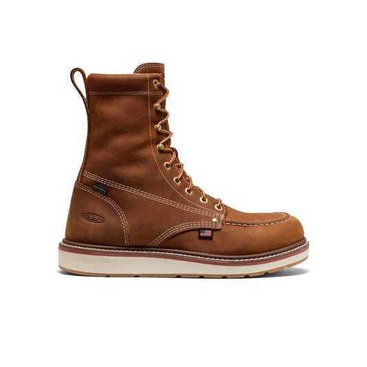 Men's Liberty 8" Waterproof Boot (Soft Toe) - Leather Brown/Birch