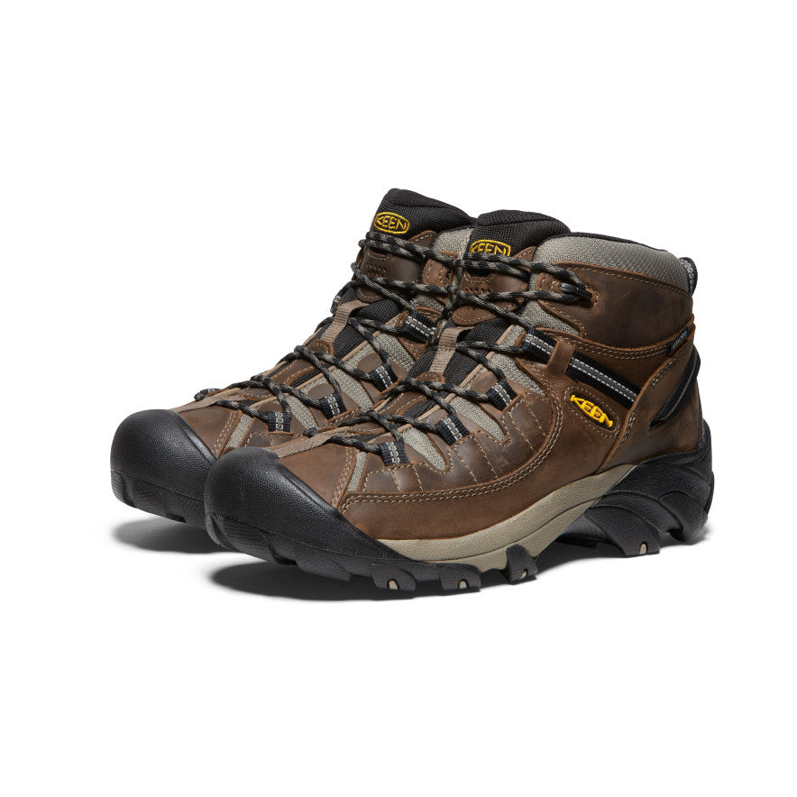 Men's Targhee II Mid Waterproof Hiking Boots - Shitake/Brindle