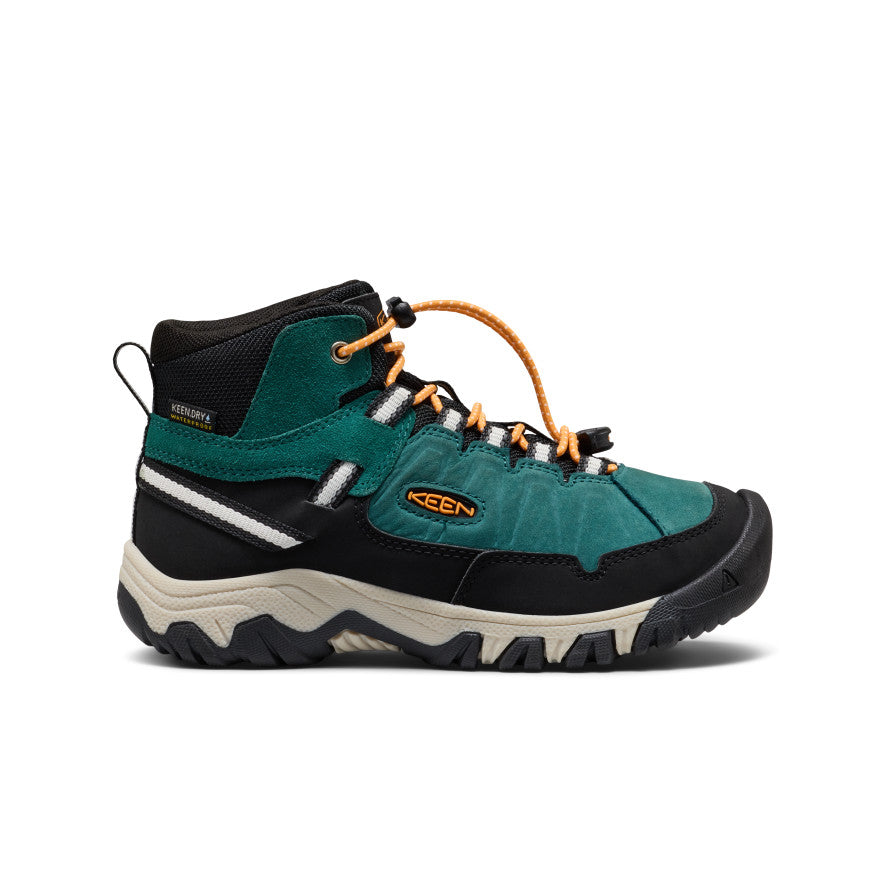 Big Kids' Targhee IV Waterproof Hiking Boot - Mediterranea/Flame Orange