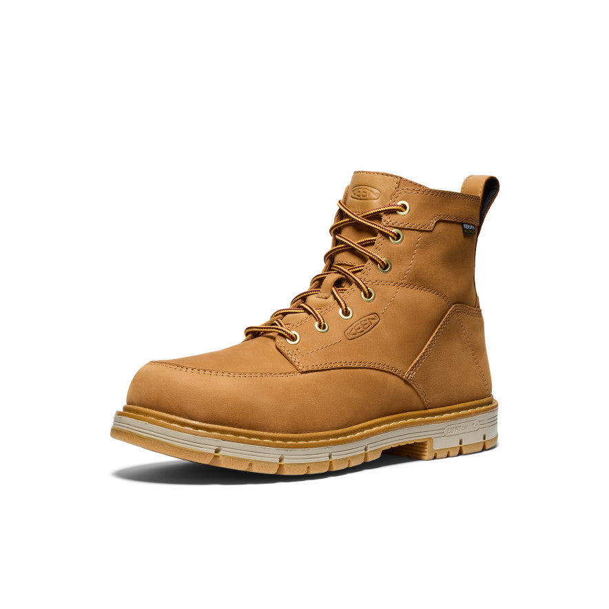 Men's San Jose 6" Waterproof 90° Heel Boot (Soft Toe) - Bistre/Gum