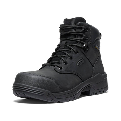 Men's Evanston 6" Waterproof Boot (Carbon Toe) - Black/Black