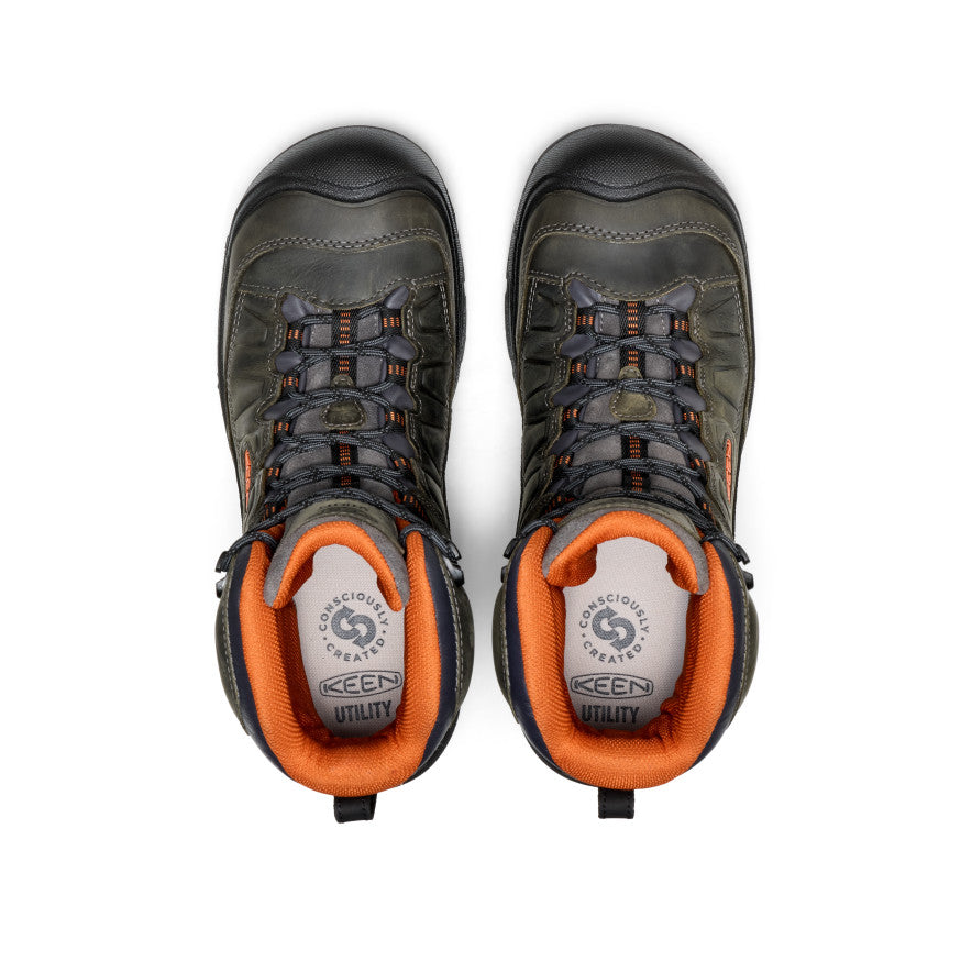 Men's Targhee IV 8" Waterproof Work Boot (Carbon Toe) - Magnet/Black