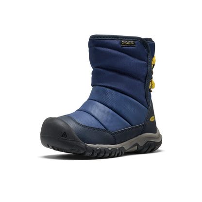 Little Kids' Puffrider Waterproof Winter Boot - Naval Academy/Mango Mint
