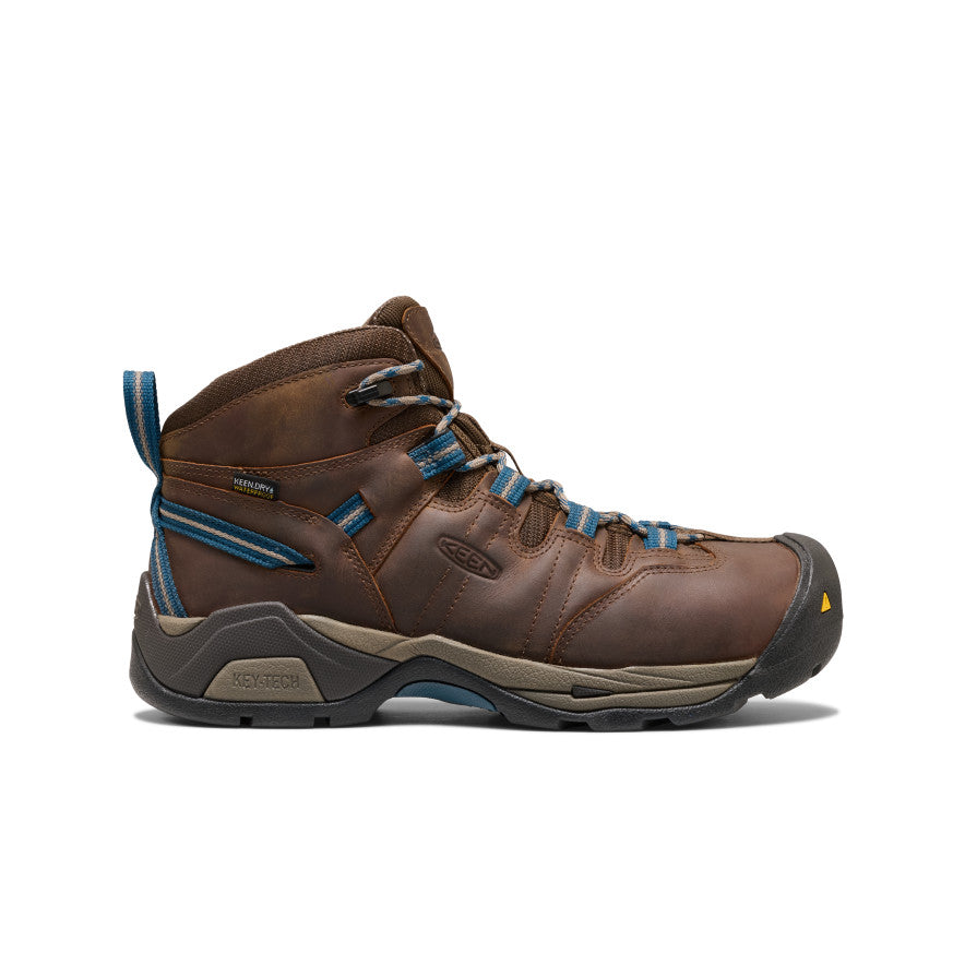 Men's Detroit XT Waterproof Boot (Steel Toe) - Cascade Brown/Orion Blue
