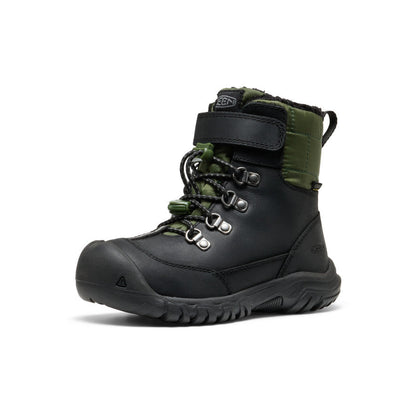 Little Kids' Kanibou Waterproof Winter Boot - Black/Bronze Green