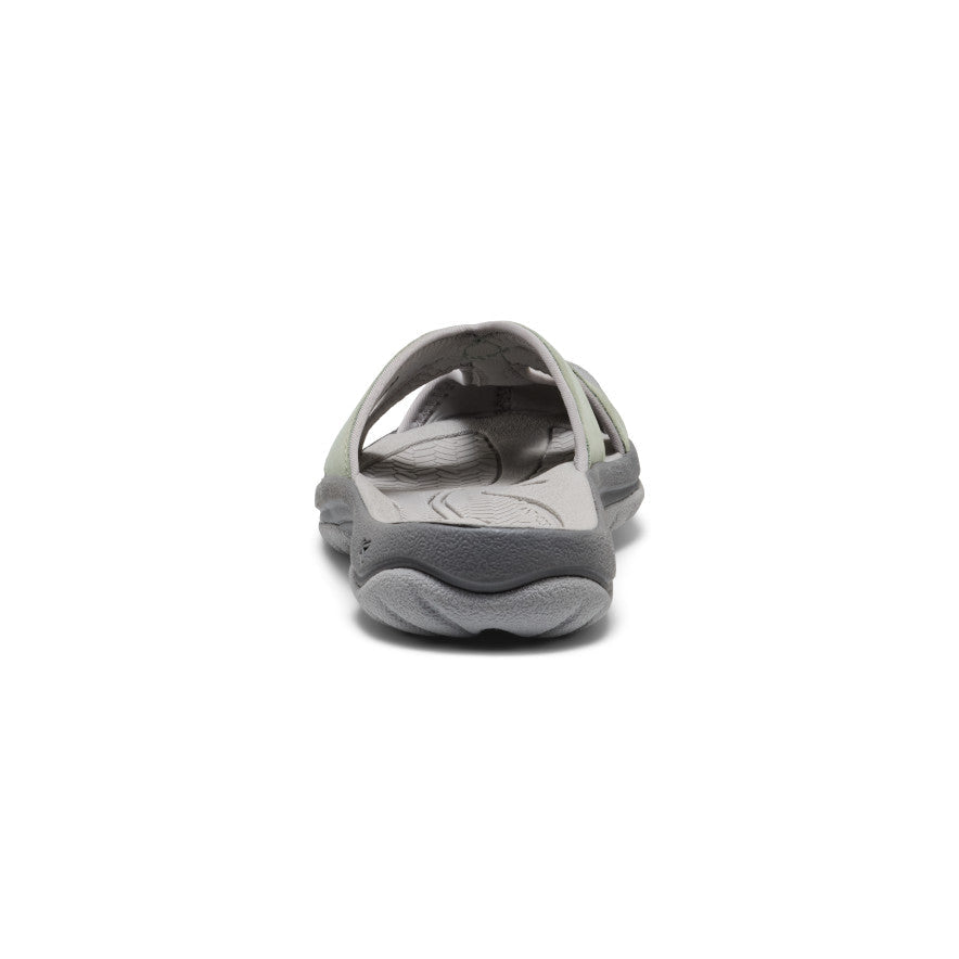 Women's Bali Leather Slide Sandal - Lily Pad/Steel Grey