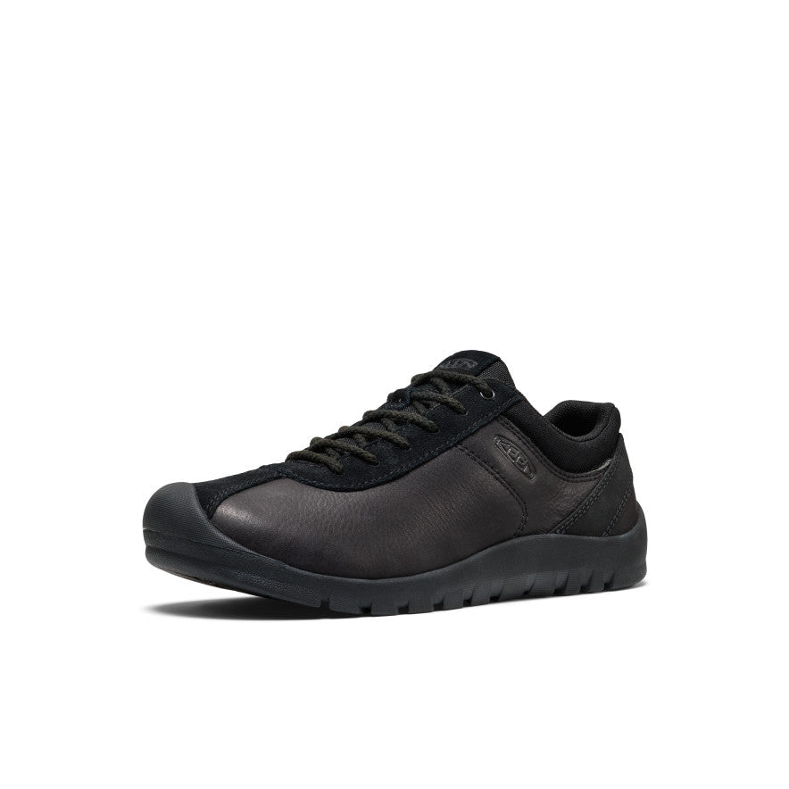 Women's Jasper Decon Leather Sneaker - Black/Black