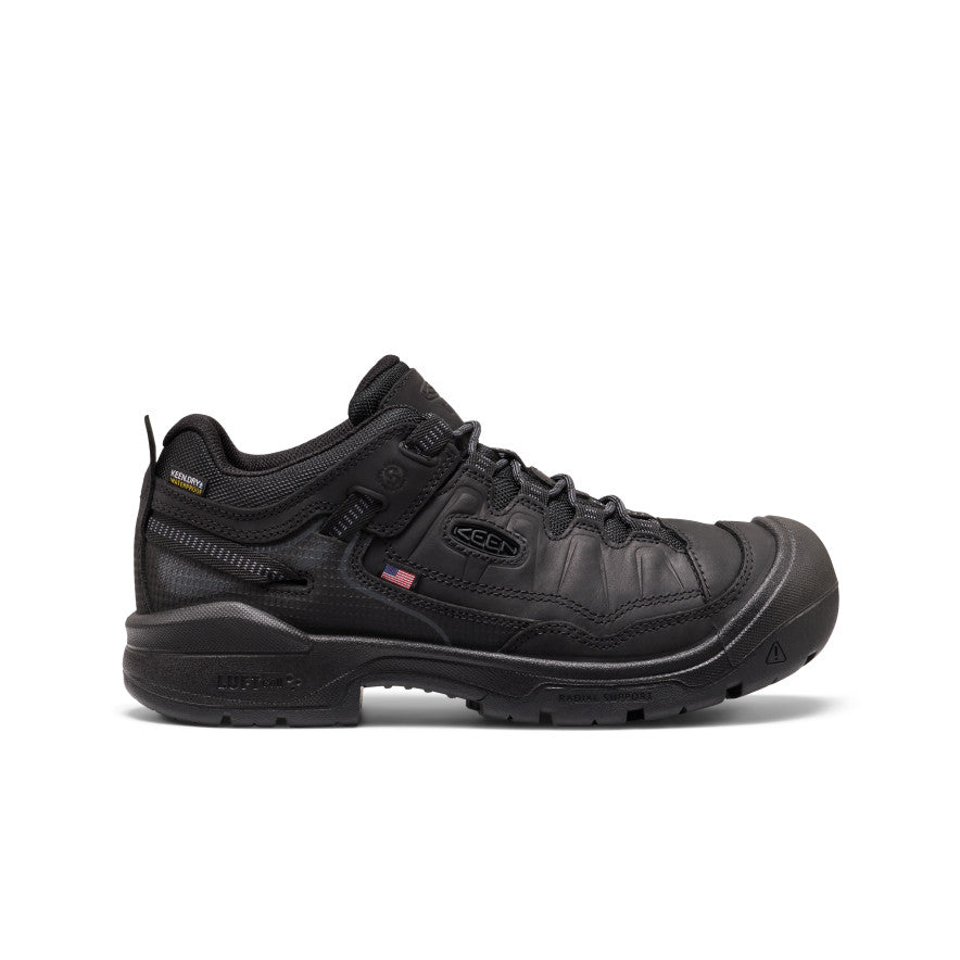Men's Targhee IV Waterproof Work Shoe (Soft Toe) - Black/Black